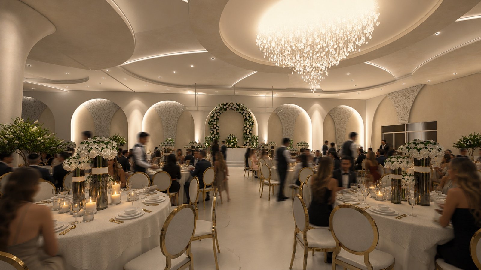 Svečano postavljena sala Magnolia Weddings & Events u Banjoj Luci